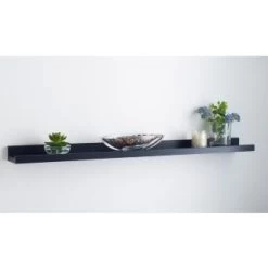 Lokken Wide Picture Shelf - Black