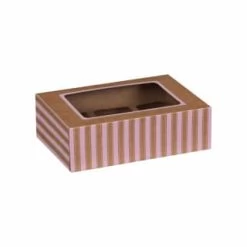 Betty Winters Cupcake Boxes 4pk -Home Style Shop 320783 4pk cupcake boxes holds 6 pink 2