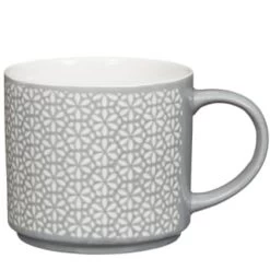 B&M Jumbo Embossed Stacking Mugs 4pk -Home Style Shop 329369 Jumbo Embossed Stacking Mugs Set of 4 3