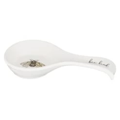 B&M Ceramic Spoon Rest -Home Style Shop 337110 ceramic spoon rest bee kind 2