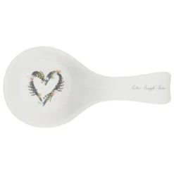 B&M Ceramic Spoon Rest -Home Style Shop 337110 ceramic spoon rest live laugh love