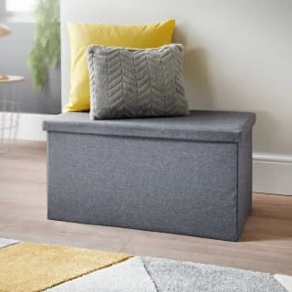 B&M Grey Coffee Table Ottoman 1 B&M Grey Coffee Table Ottoman