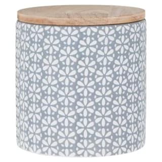 B&M Embossed Geometric Storage Canisters 3pc 4 B&M Embossed Geometric Storage Canisters 3pc - Image 4