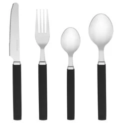 B&M Cutlery Set With Caddy 16pc - Black -Home Style Shop 357347 16pc cutlery set with caddy black