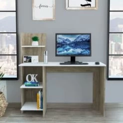 B&M Norvik Desk With Shelves