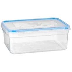 B&M Clip Top Food Containers 4pk - Blue -Home Style Shop 369681 4pk clip top food containers blue 2