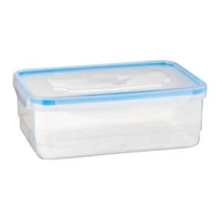 B&M Clip Top Food Containers 4pk - Blue -Home Style Shop 369681 4pk clip top food containers blue 3
