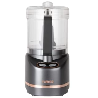 Tower Compact Food Processor 400ml - Grey & Rose Gold 3 Tower Compact Food Processor 400ml - Grey & Rose Gold - Image 3