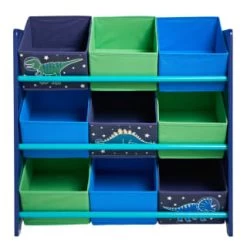 B&M Glow In The Dark Dinosaur 9 Tub Storage Drawers -Home Style Shop 375936 dinostar 9 tub storage 1