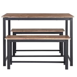 B&M Coberg Bench Dining Set 3pc -Home Style Shop 377371 coberg 3 piece dining set 2