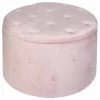 B&M Round Blush Ottoman