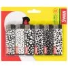 Swan Lighter 6pk - Black And White Print