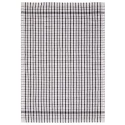 B&M Check Tea Towels - Black 3pk -Home Style Shop 380307 3pk check tea towels black 3