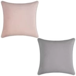 Supersoft Velvet Cushion Covers 2pk - Blush 6 Supersoft Velvet Cushion Covers 2pk - Blush -Home Style Shop 380355 380356 velvet cushion covers group 2