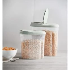 B&M Cereal Storage Container Set 2pk - Sage -Home Style Shop 380752 cereal storage set 2 peice sage 6