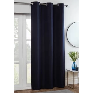 B&M Kent Woven Blackout Panel 54 X 86" - Navy 1 B&M Kent Woven Blackout Panel 54 X 86" - Navy