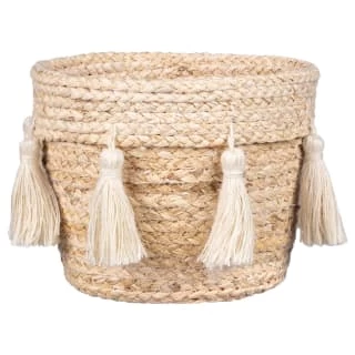 Serres Tassel Basket - Natural 1 Serres Tassel Basket - Natural