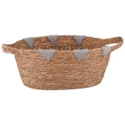 B&M Edessa Triangle Wicker Basket - Grey