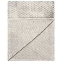 B&M Waffle Throw - Silver -Home Style Shop 383149 home collection supersoft waffle throw