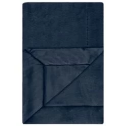 Heritage Collection Aspen Faux Fur Throw - Navy -Home Style Shop 383180 aspen throw navy1