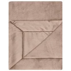 Heritage Collection Aspen Faux Fur Throw - Mink -Home Style Shop 383183 aspen throw dark mink 2