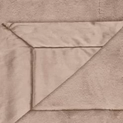 Heritage Collection Aspen Faux Fur Throw - Mink -Home Style Shop 383183 aspen throw dark mink 3