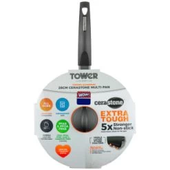 Tower Cerastone Multi-Pan 28cm -Home Style Shop 383608 28cm cerastone multi pan