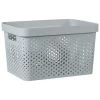 B&M Large Rectangular Spot Storage Basket - Grey