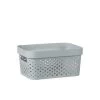 B&M Medium Rectangular Spot Storage Basket - Grey
