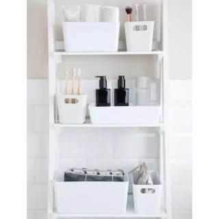 Soho Storage Tub 11 X 25.5 X 17cm - White 2 Soho Storage Tub 11 X 25.5 X 17cm - White - Image 2