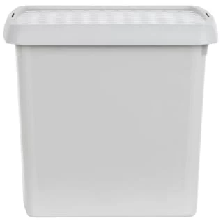 B&M Waffle Clip Box Storage Cube 14L - Grey 2 B&M Waffle Clip Box Storage Cube 14L - Grey - Image 2