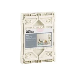 Mini Stacking Fold Flat Crate 22.2 X 15 X 8.7cm - Cream -Home Style Shop 384981 home essebtials mini stacking fold flat crate cream
