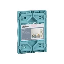 Mini Stacking Fold Flat Crate 22.2 X 15 X 8.7cm - Teal -Home Style Shop 384982 home essebtials mini stacking fold flat crate soft teal
