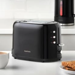 Goodmans Plastic 2 Slice Toaster - Black -Home Style Shop 386701 goodmans plastic 2 slice toaster black 3