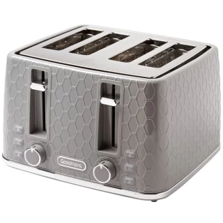 Goodmans Textured 4 Slice Toaster - Grey 1 Goodmans Textured 4 Slice Toaster - Grey