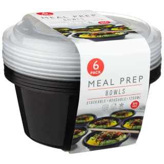 B&M Stackable Meal Prep Bowls 6pk 1 B&M Stackable Meal Prep Bowls 6pk