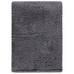 Simply Everyday Teddy Rolled Throw - Grey -Home Style Shop 388688 simply teddy rolled throw grey 4