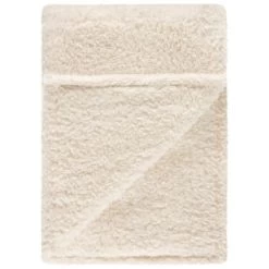Simply Everyday Teddy Rolled Throw - Cream -Home Style Shop 388689 simply teddy rolled throw cream 2