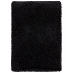 Simply Everyday Teddy Rolled Throw - Black -Home Style Shop 388692 simply teddy rolled throw black 4