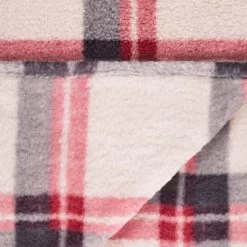 Simply Everyday Check Sherpa Throw - Red 7 Simply Everyday Check Sherpa Throw - Red -Home Style Shop 388703 red check sherpa throw 4