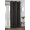 B&M Kent Woven Eyelet Blackout Panel 54 X 86" - Charcoal