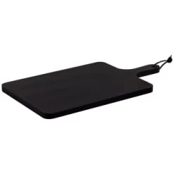 B&M Urban Paradise Black Pine Wood Serve Board -Home Style Shop 390146 black pine wood serve board with serving handle