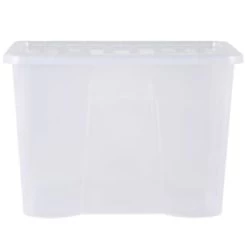 B&M Extra Large Storage Box With Lid -Home Style Shop 391380 clear 80l storgae box and lid