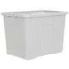 B&M Storage Box With Lid 80L - Grey