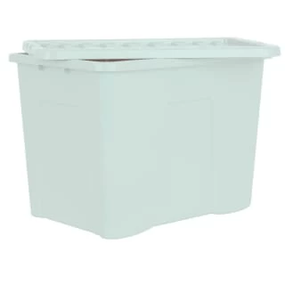 B&M Storage Box With Lid 80L - Sage 2 B&M Storage Box With Lid 80L - Sage - Image 2