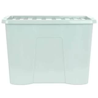 B&M Storage Box With Lid 80L - Sage 3 B&M Storage Box With Lid 80L - Sage - Image 3