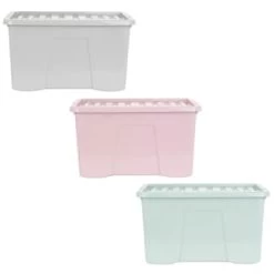 B&M Storage Box With Lid 60L - Sage -Home Style Shop 391387 391388 391389 60l storage box group 1