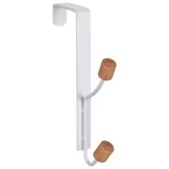 B&M Wood Double Over The Door Hooks 2pk -Home Style Shop 393905 2pk wood double over the door hooks 3