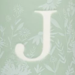 B&M Floral Alphabet Mug (Assorted) -Home Style Shop 394397 floral alphabet mug green j 2