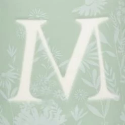 B&M Floral Alphabet Mug (Assorted) -Home Style Shop 394397 floral alphabet mug green m 2